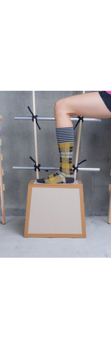 Ribbit Sock, Grey Black