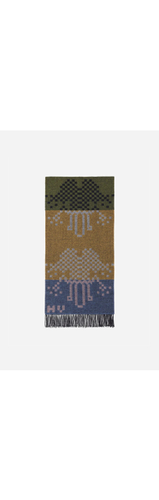 Cross Stitch Scarf, Purple
