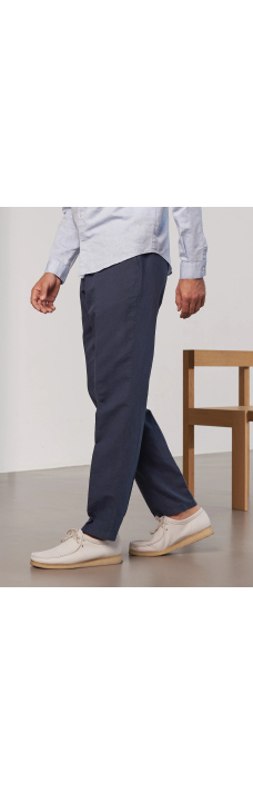 Jostha Trousers, Linen Cold Navy