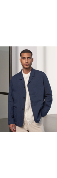 Elmar Blazer, Linen Cold Navy