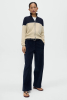 Colorblock Cardigan, Navy