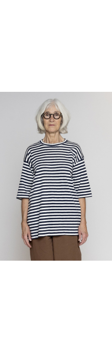 Toni T-Shirt, Cream/Navy
