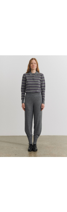 Polo LS, Steel Mel./Violet