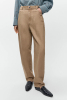 Denim Carrot Pants, Beige