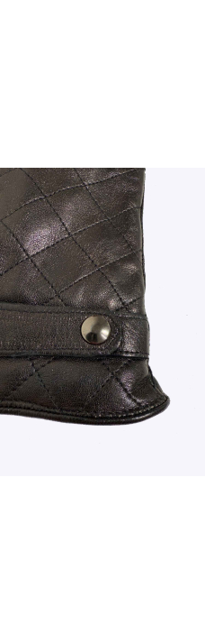 Handschuh dop. gefüttert Blk