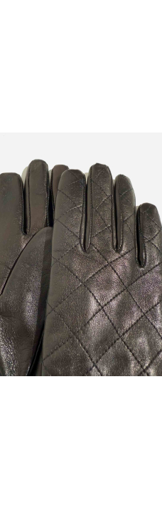 Handschuh dop. gefüttert Blk