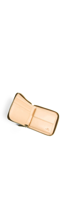 Bi-fold Wallet Zip, Brown 2