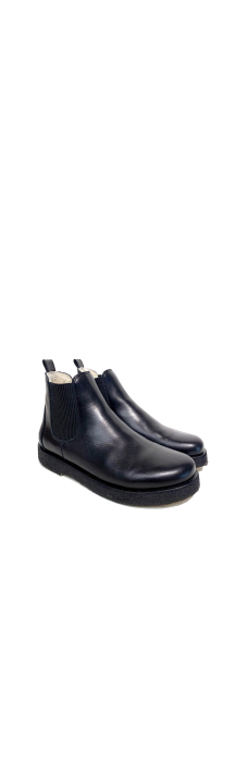 Chelsea Boot 7287 Wool, Blk Shiny