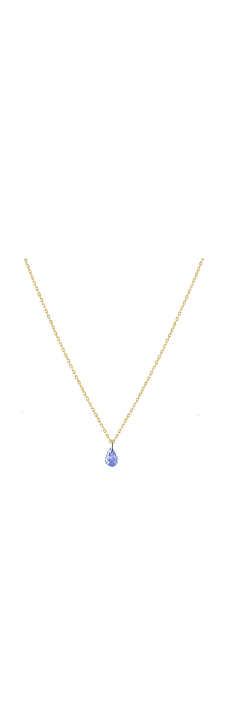 Briolette 18kt G Necklace Sapphire Blue