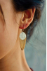 Mini Harvest Ear 1809, Brass Chain/Silver