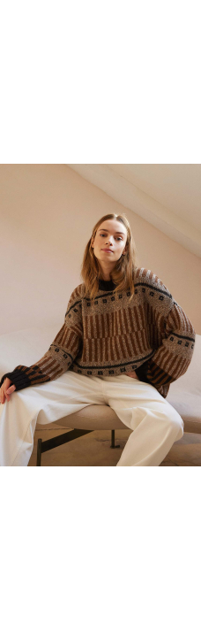 Ethno Sweater, Brown