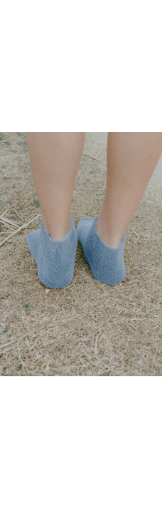 Buckle Ankle Socks, Alp Blue