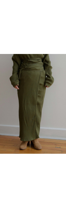 Brig Skirt Rib, Dark Green