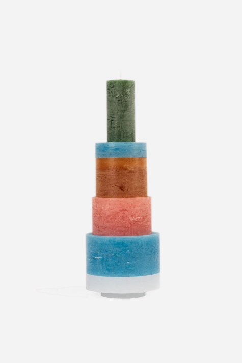 Stack Candle 06, Multicolor