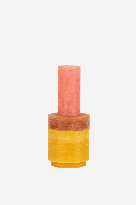 Stack Candle 02, Yellow