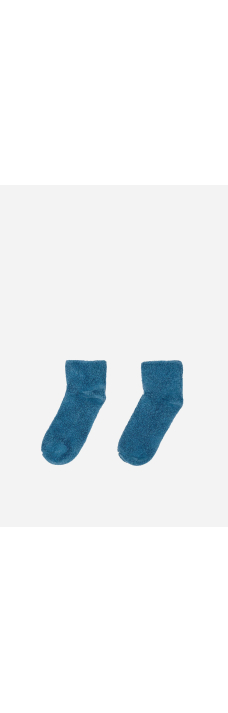 Buckle Ankle Socks, Mid Isatis Blue