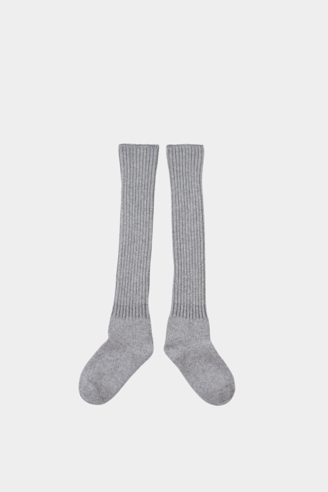 Giant Wool Socks, Melange Grey