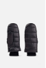 Padded Leather Gloves, Black