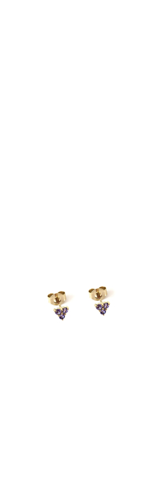 Leaf Earrings Tanzanite 18k Gold