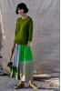 Skirt Dip Dye Silk, Grass Green