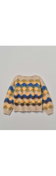 Sweater Textured Patchwork, Multi