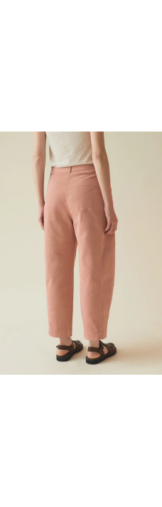 Trousers Flat Front Twill, Madder Rose