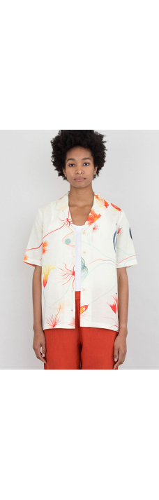 Soft Collar SS Shirt, Ingrid Print