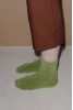 Buckle Overankle Socks, Mun Green