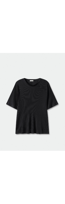Ribbed T-Shirt, Black