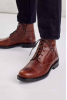 Lace-Up Tracksole Boot, Cognac