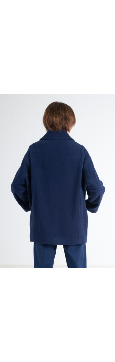 Maxi Sleeve Coat, Azure Blue