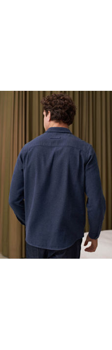 Simon Shirt Flannel, Ocean Blue