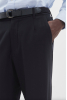 Aaren Wool Elastic Trouser, D. Navy