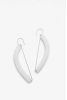 Curved PLA-3D Large Natural Ear, Silver