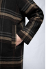 Lorien Wool Coat, Brown Check