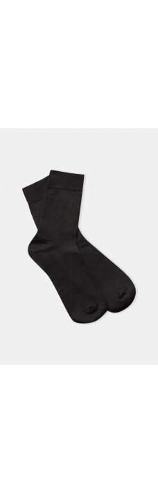 Linen Socks, Black