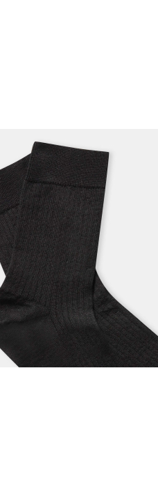 Linen Socks, Black