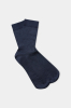 Linen Socks, Navy