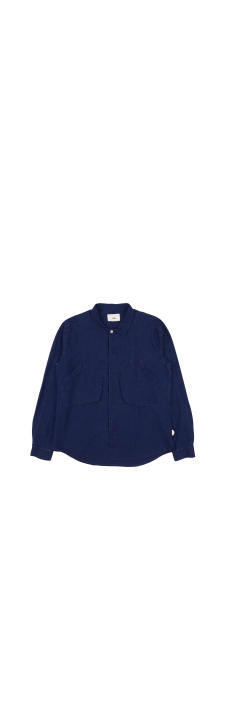 Patch Shirt, Navy Weave