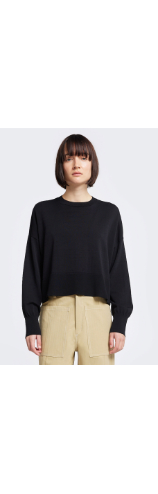 Keyhole Sweater, Black