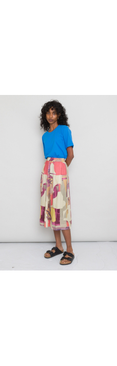 Full Seam Skirt, Coral Multi