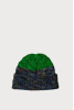 Wool Beanie, Galaxy/Green