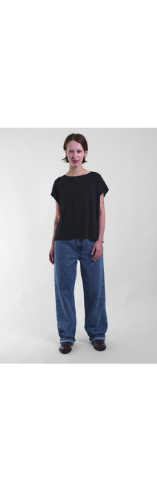 Adela Top Linen, Black