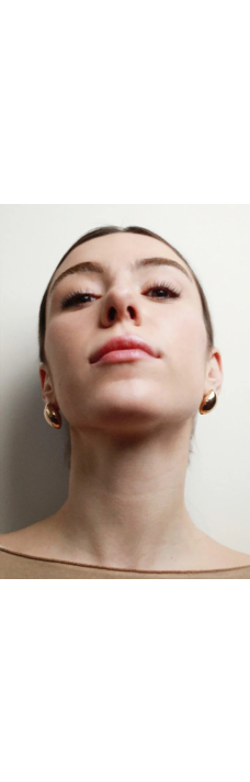 Organic Shape Earring, Gold