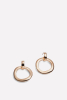Irregular Hoop Earring, Gold