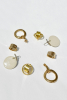 Irregular Hoop Earring, Gold