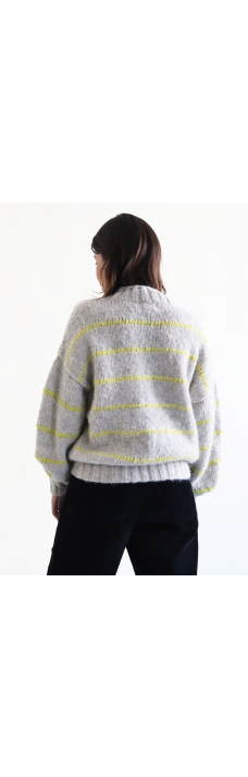 Gita Cardigan, Silver/Ginger