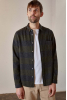 Simon Shirt Flannel, Striped Coal