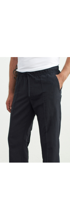 Max Trousers, Linen Black