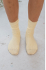 Rib Overankle Socks, Bog Yellow